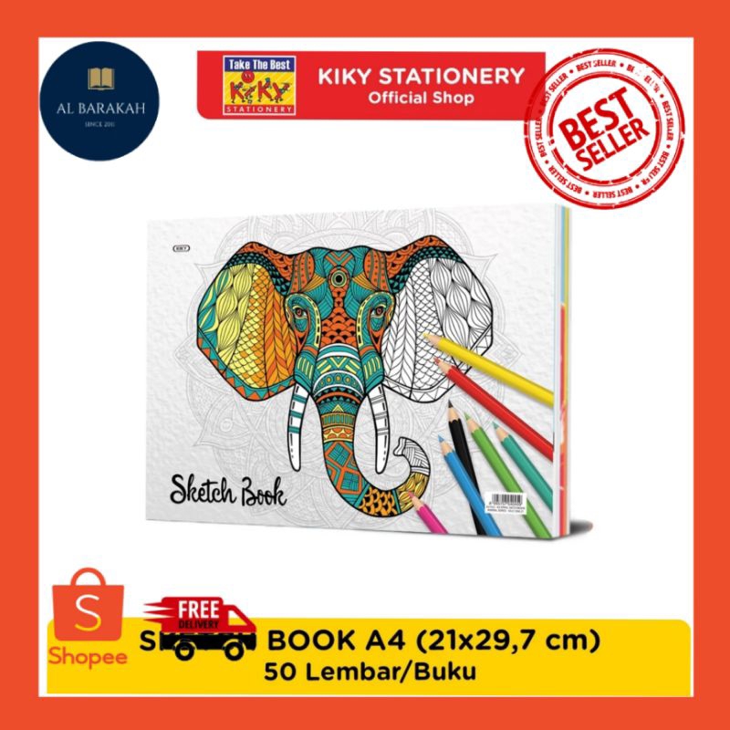 SKECTH BOOK A4 / หนังสือลิ้นชัก / A4 SKETCH BOOK SI 50 แผ่น / SKETCH BOOK A4