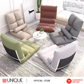 Kursi Lesehan Lipat Sandaran Bantal Jumbo 120KG Sofa Lantai Tatami Empuk Multifungsi Floor Chair Minimalis
