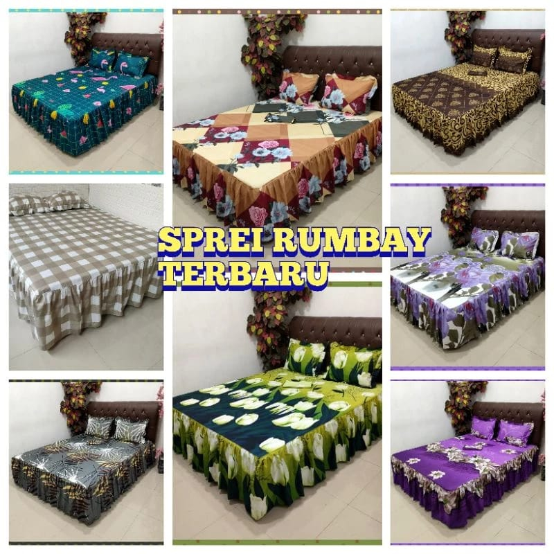 RUMBAY BED SHEETS IN MANY VARIANTS