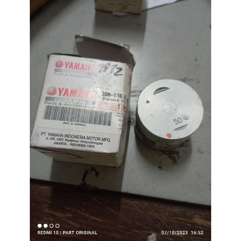 SEHER PISTON YAMAHA JUPITER Z VEGA R NEW OS 50 ORIGINAL YGP 3S0-E1636-00