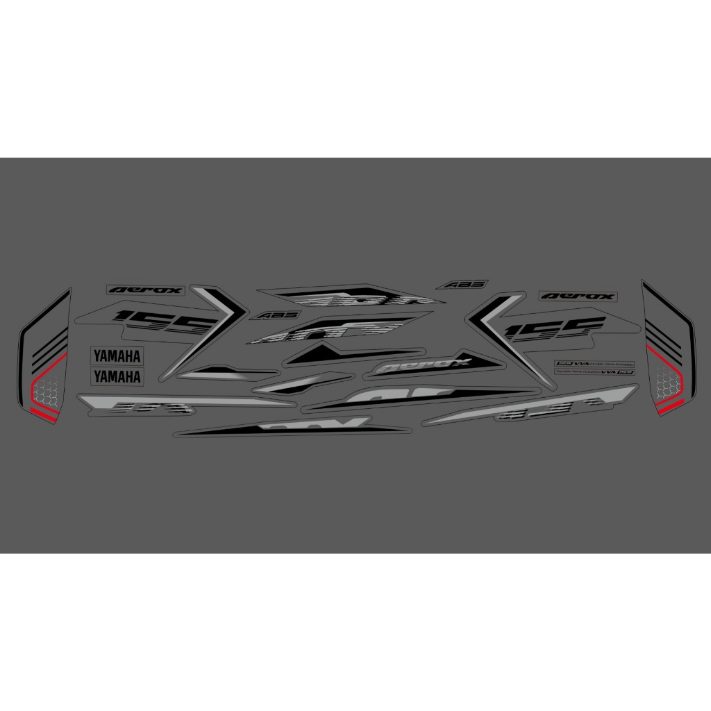 แถบสะท้อนแสง COSTUME AEROX ใหม่ทั้งหมดเชื่อมต่อ 155 VVA 2021 – 2023 ราคา ถูกที่สุด ดีลบีเคเค แกลเลอรีภาพที่ 7