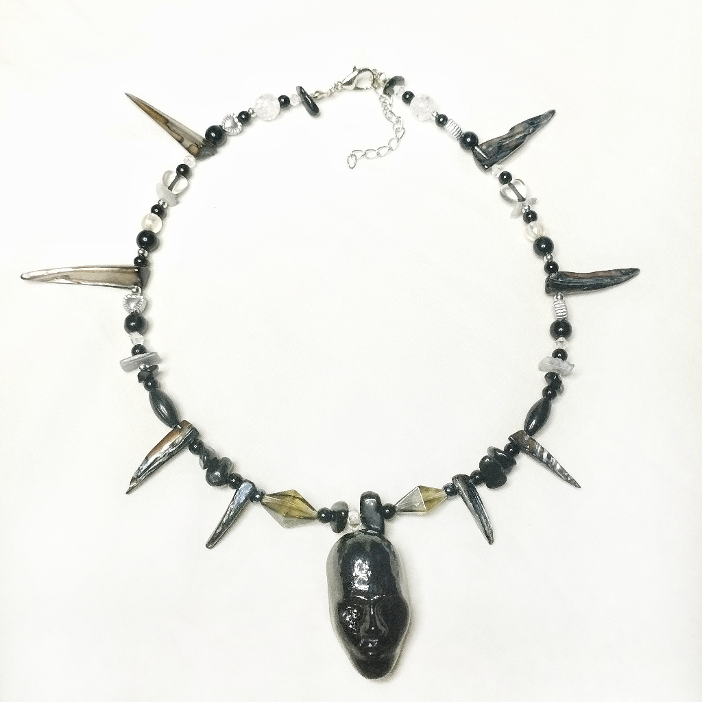 สร้อยคอผู้ชายไร้หน้า | Grunge alt grungefairy สร้อยคอพังก์