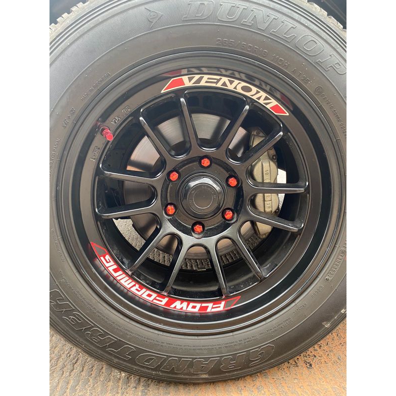 สติ๊กเกอร์ขอบ Venom lenso R18-R15 สําหรับ 4 ขอบ