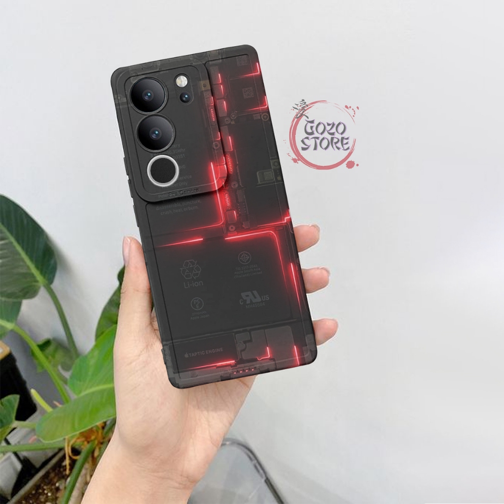 Mesin HP [GZSTR-13] Softcase Procamera Vivo V29 2023 ล่าสุด Machine Motif เคสแฟชั่นปลอกมือถือปลอกมือ