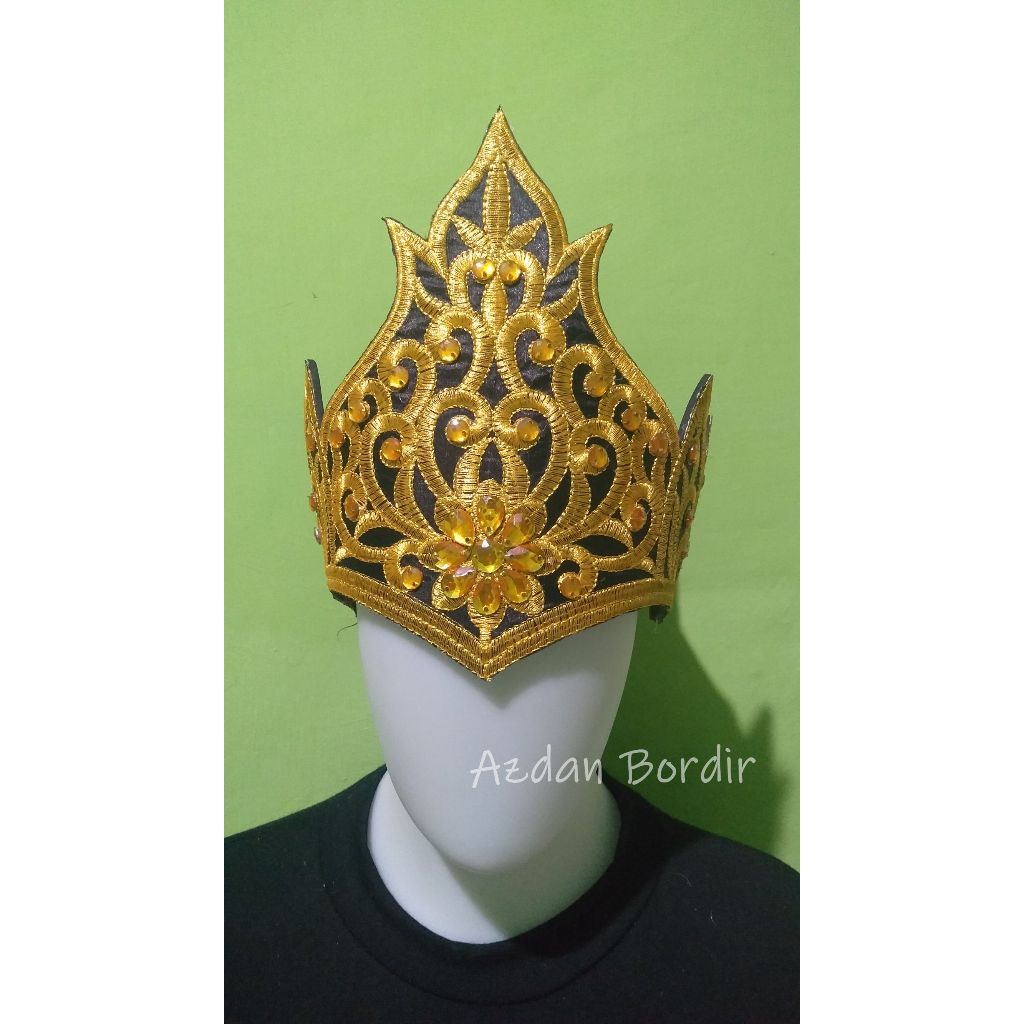 Siger ปักลูกไม้ Crown Dance Goddess Motif/ผ้าโพกศีรษะ