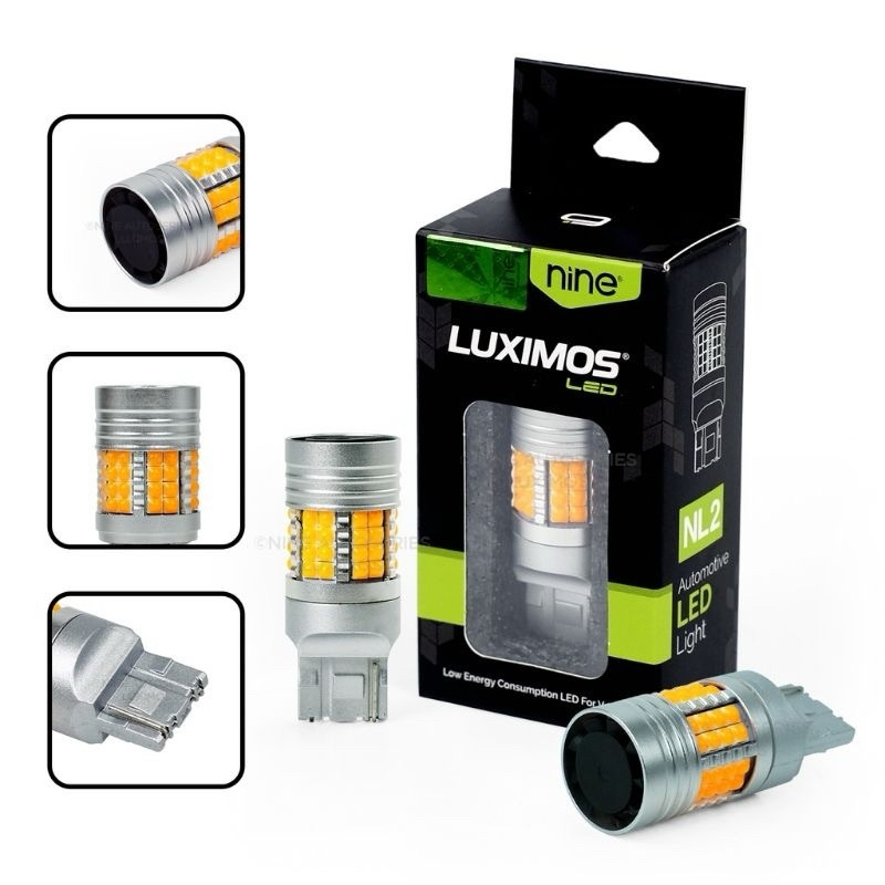 NINE LED DAJJAL EXTREME BRIGHT S25 LUXIMOS NINE NL2 48 POINTS พร้อมพัดลมต้นฉบับ NINE