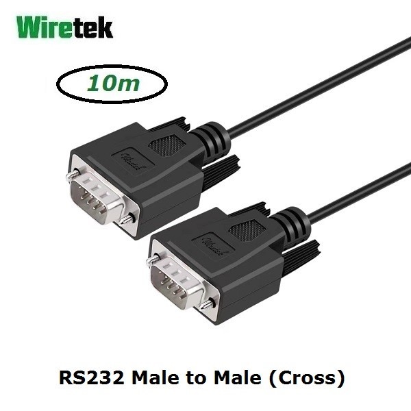 RS232 สาย Cross Serial Male to Male 10 เมตร WIRETEK