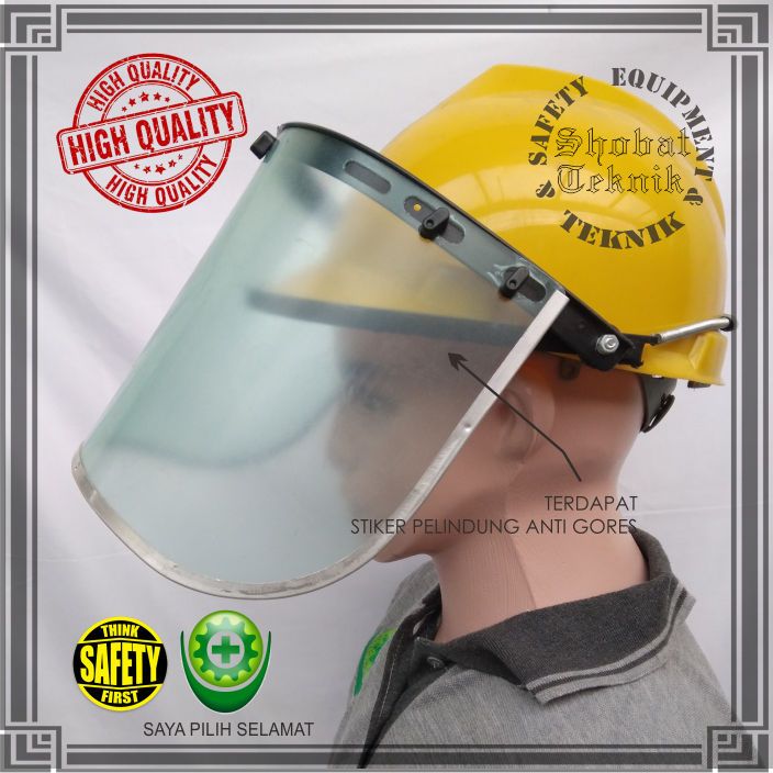 Safety Face Shield Grinding/Face Shield Bracket Visor สําหรับหมวกกันน ็ อคโครงการ