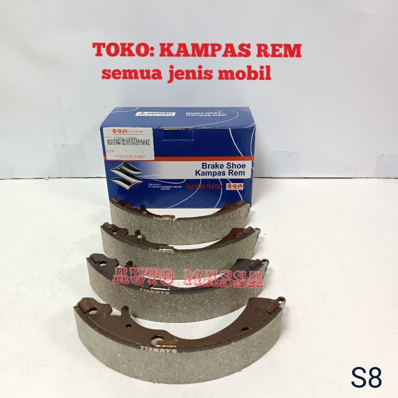 ผ้าเบรกด้านหลังใหม่ทั้งหมด ERTIGA 2017 และรองเท้าเบรก ABOVE ERTIGA ใหม่ 2017 และ ABOVE