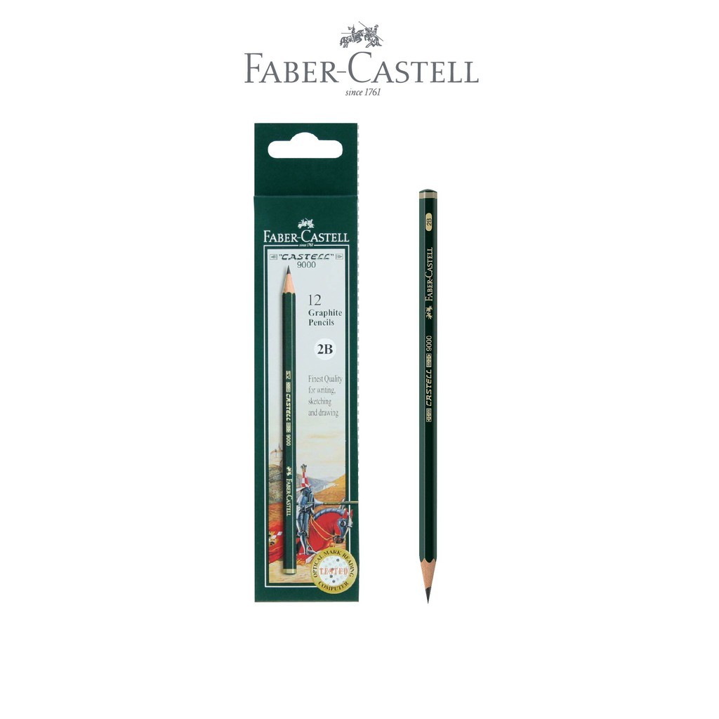 ดินสอสอบ Faber-Castell - 2B Castell 9000/Faber-Castell 2B Pencil