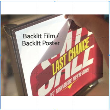 Spin X Backlit Film Printing Poster กล่องไฟ - LANDSCAPE / PORTRAIT