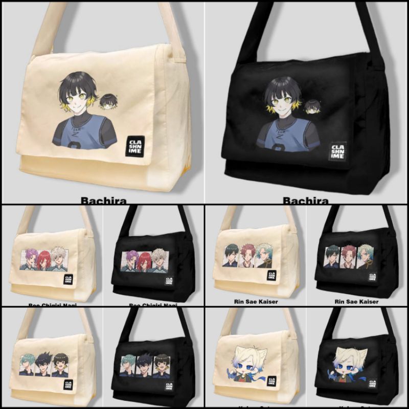 Blue Lock Bachira Nagi Kaiser Rin Sae Anime Sling Bag - Shopartonline