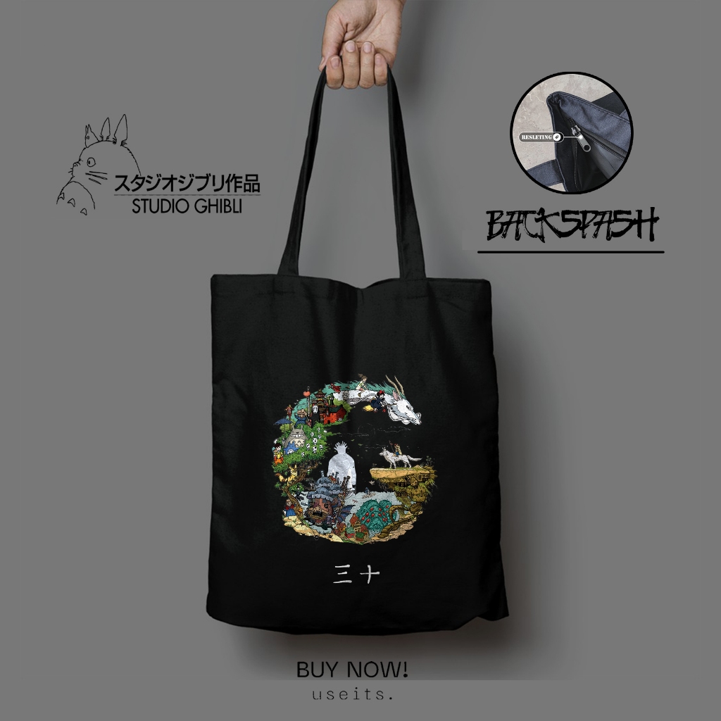 Anime Studio Ghibli Totoro Kiki Totebag - Anime Studio Ghibli THD Womens Totebag