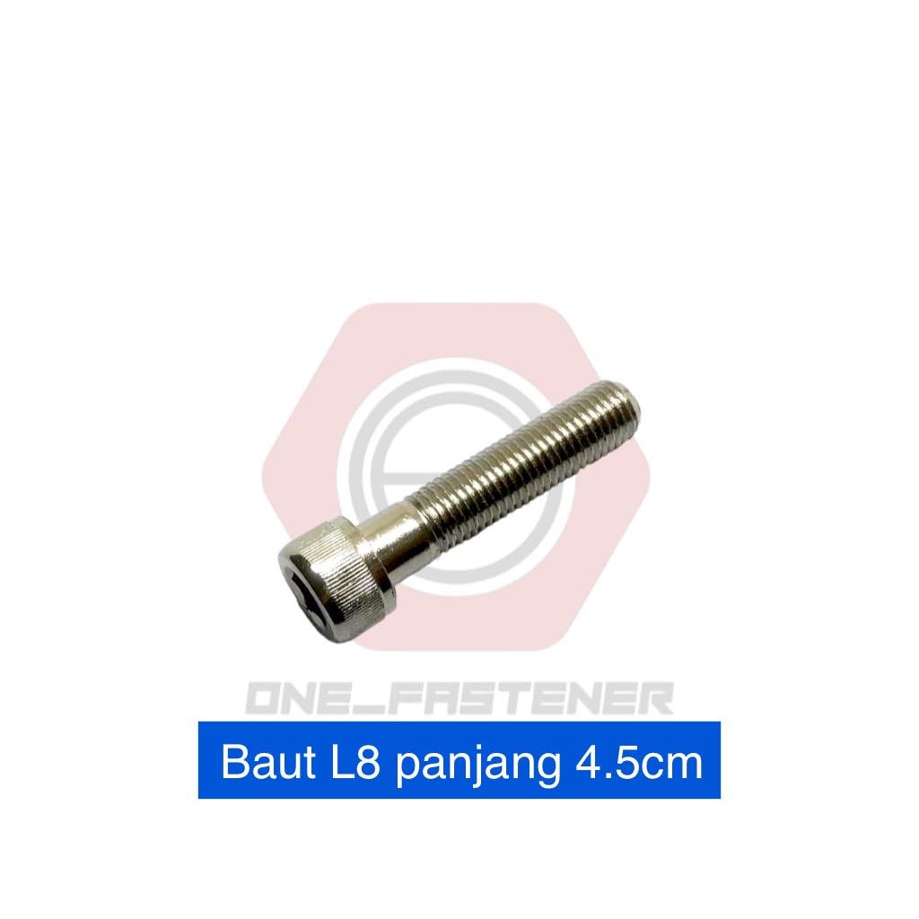 Bolt L M10x45 NEKEL Key L8 10 มม. 4.5 ซม. 10x45 ซ็อกเก็ต L หัวหมวก 14