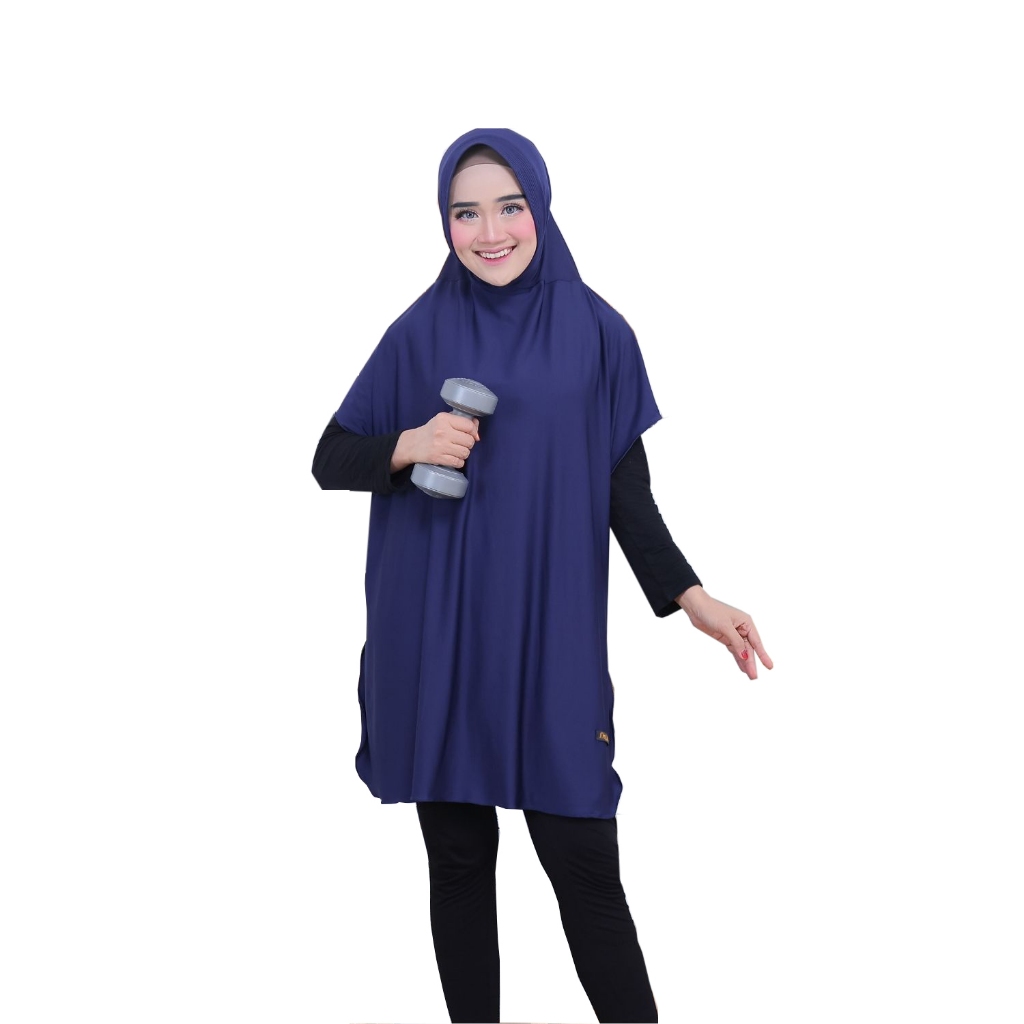 Bergo Sport Hijab เสื้อกีฬาผู้หญิง Jumbo Hijab ว่ายน้ํา, ยิมนาสติก, ขี่จักรยาน Muslimah WHOLESALE FA