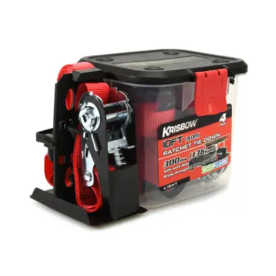 Krisbow RATCHET TIE DOWN Tow Rope 3m 408kgs