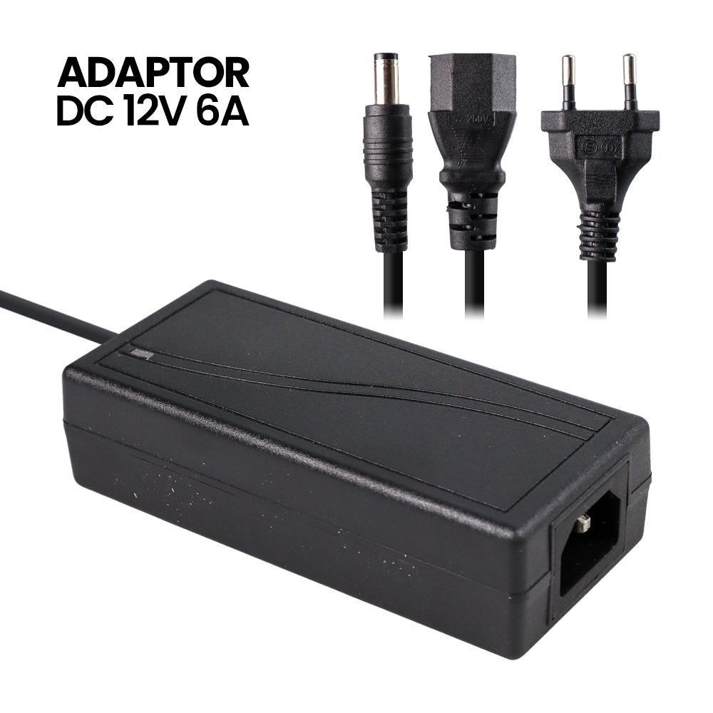 อะแดปเตอร์แปลงแหล่งจ่ายไฟจอภาพ LED AC เป็น DC 12V 6A - JC-1260