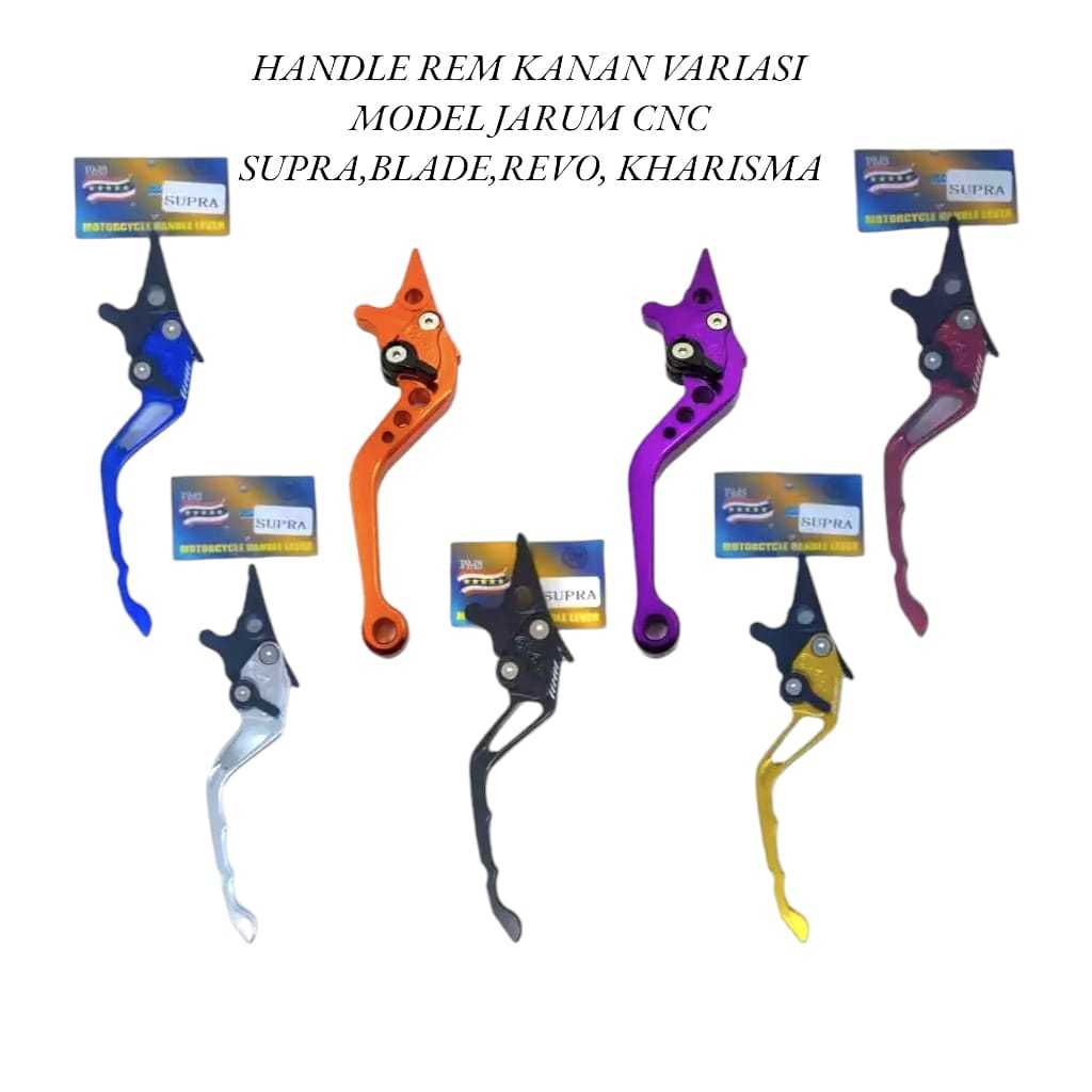 เต็ม CNC RIGHT BRAKE HANDLE ACTIVE SETTING PNP SUPRA X SUPRA 125 KHARISMA BLADE BEAT OLD NATHAN55
