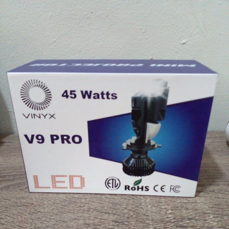 VINYX V9 PRO 45Watt H4 ไฟหน้า LED น้ําดีขนาดเล็ก