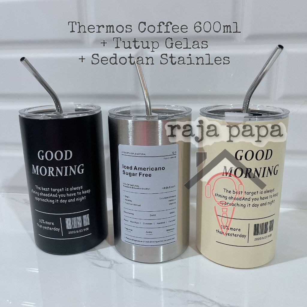 TERMOS MH Thermos Mug Coffee 1883 600ml + หลอด