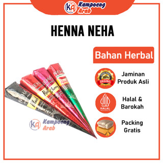 NEHA Henna Cone BPOM- Temporary Hand Painting Halal Herbal Pernikahan Golecha