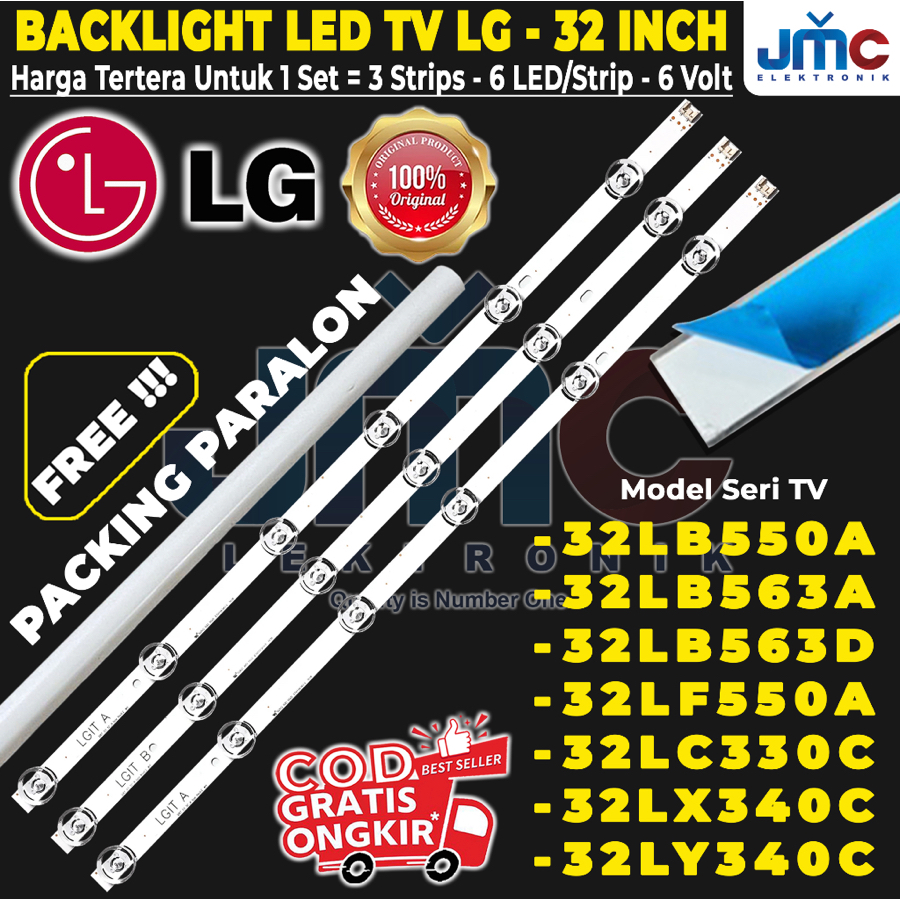 LG 32 INCH LED TV BACKLIGHT 32LB550A 32LF550A 32LB561T 32LB563D 32LB582D 32LY340C 32LX340C 32LB550 3