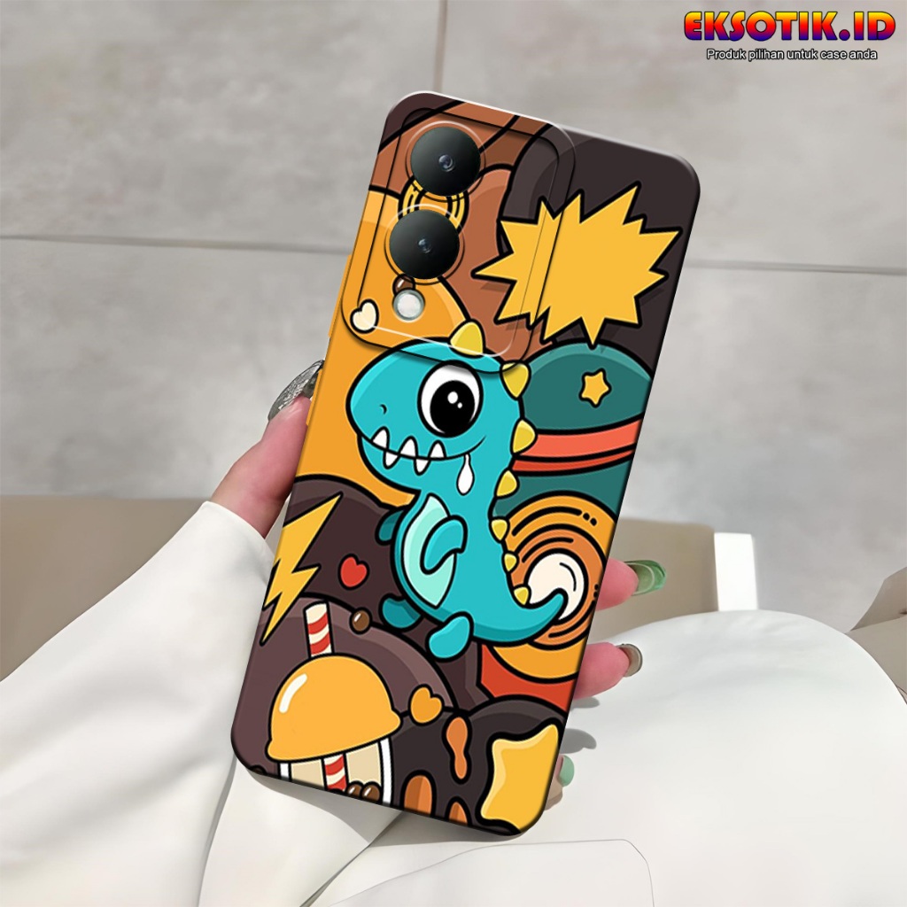 VIVO Y17S กรณี Eksotik.id VIVO Y17S ปลอก VIVO Y17S ซิลิโคนโทรศัพท์มือถือผิวอุปกรณ์เสริม Hardcase Sof