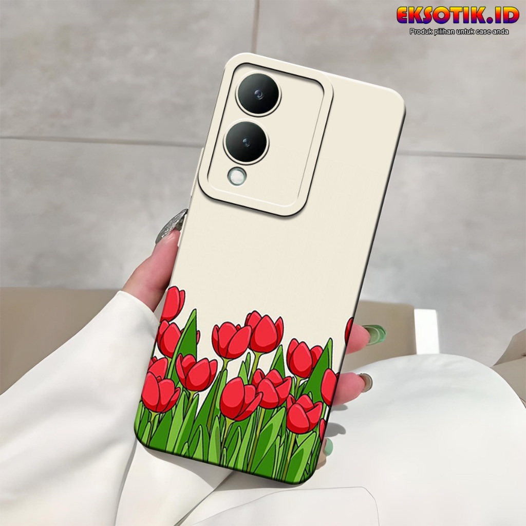 VIVO Y17S กรณี Eksotik.id VIVO Y17S ปลอก VIVO Y17S ซิลิโคนโทรศัพท์มือถือผิวอุปกรณ์เสริม Hardcase Sof