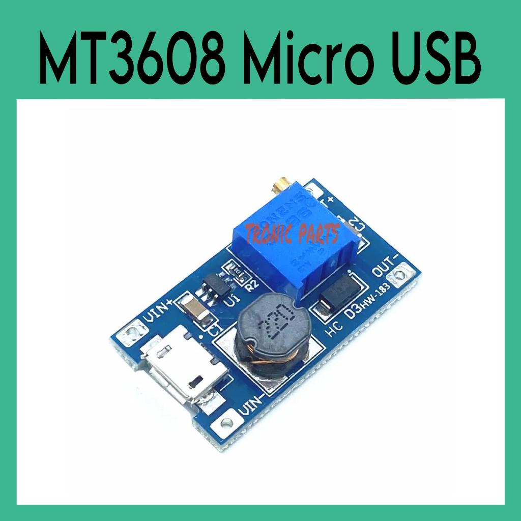 Mt3608 DC-DC Step Up Boost โมดูลแปลง USB Micro MT 3608 2A