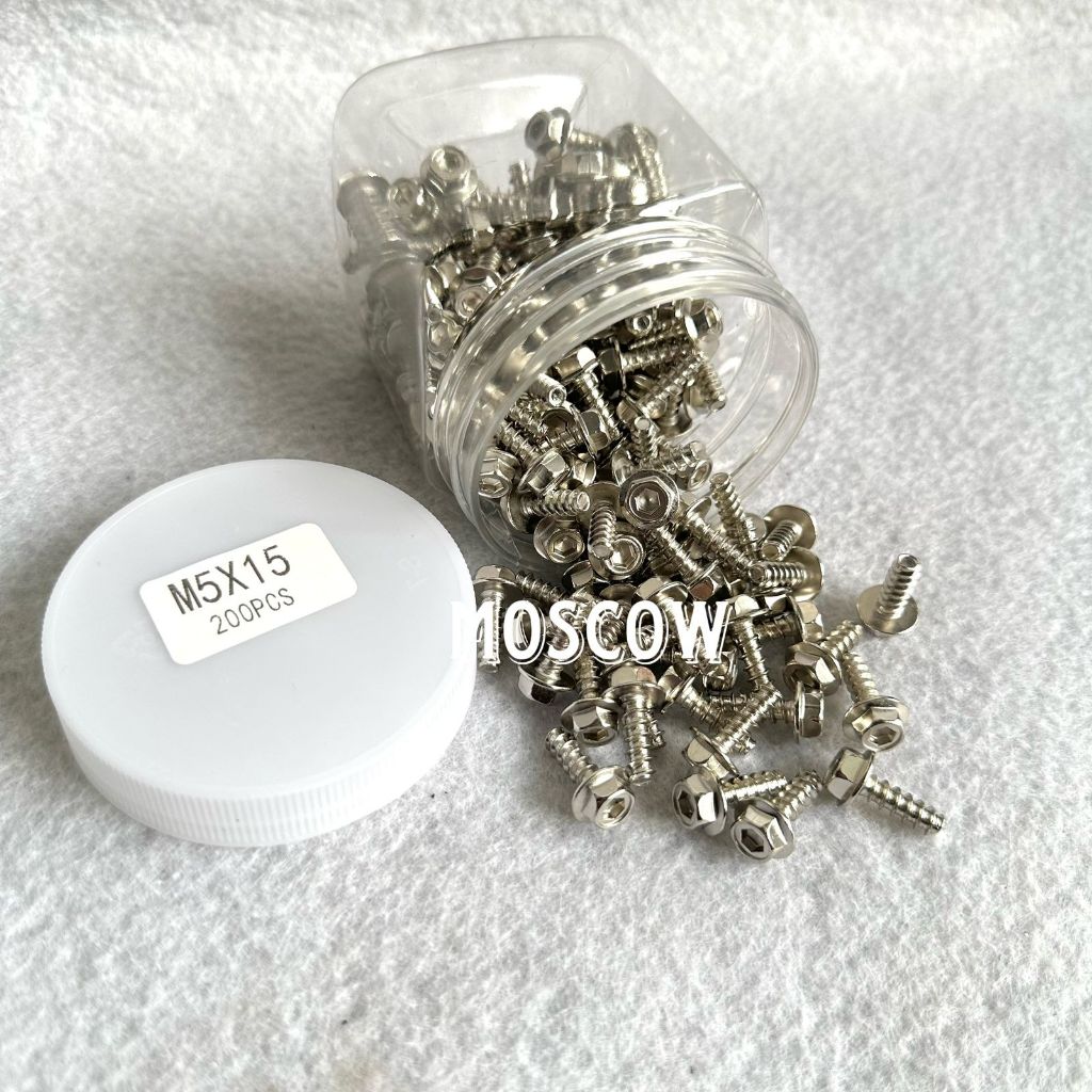 PROBOLT HENG CHROME BODY BOLT นําเข้าสแตนเลส BOLT M5 X 15MM 1.5CM 1.5 CM SCREW BOLT 2 FULL BODY MOTO