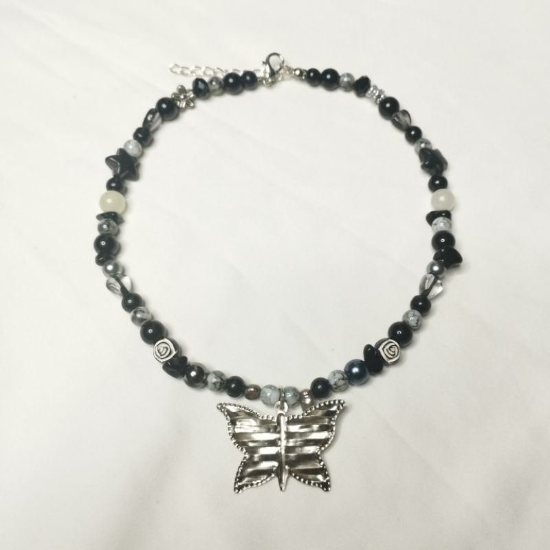 สร้อยคอผีเสื้อ I grunge alt punk fairygrunge สร้อยคอ