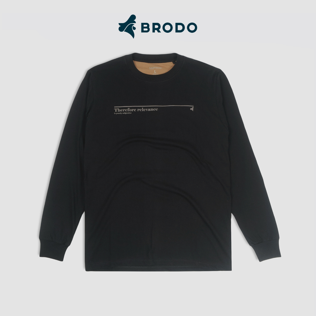 BRODO - Homeward Relevance Long Tees สีดํา
