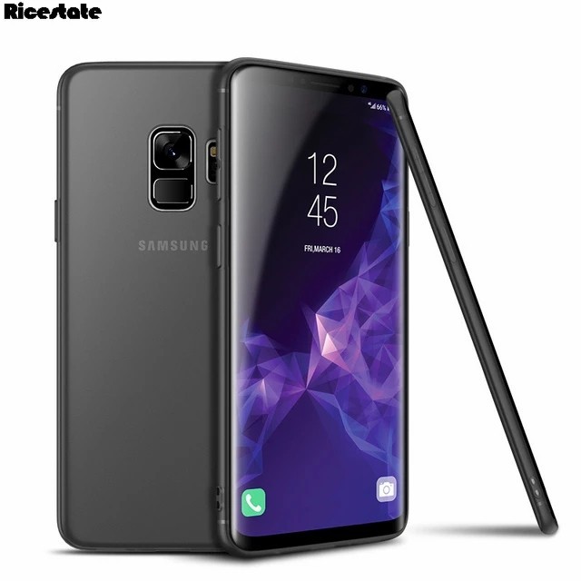 CASE SAMSUNG S9 & S9 PLUS PREMIUM CASE SLIM MATTE CASE BLACK DOFF