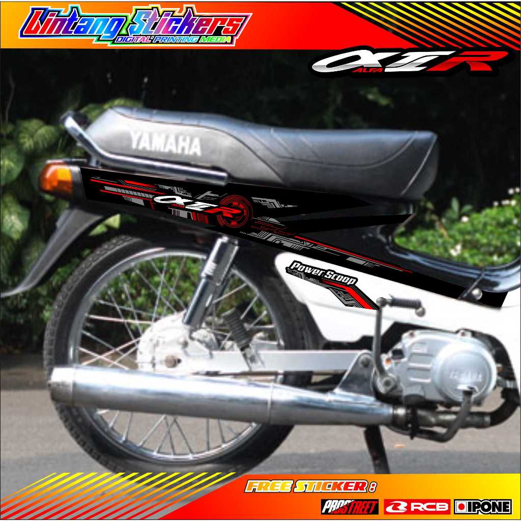 YAMAHA ALFA MOTORCYCLE VARIATION STRIPING / YAMAHA ALFA MOTORCYCLE LIST STICKER