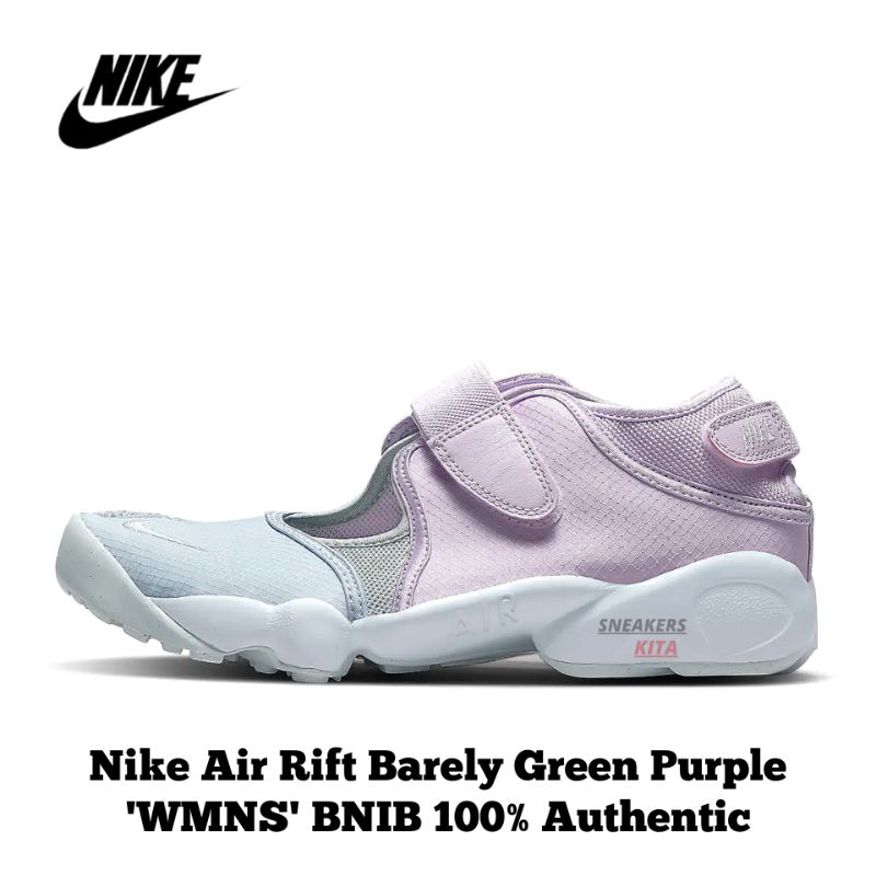 [WMNS] Nike Air Rift Barelly รองเท้าแตะสลิปออน สีเขียว สีม่วง สําหรับผู้หญิง DV2926-300 ของแท้ 100%