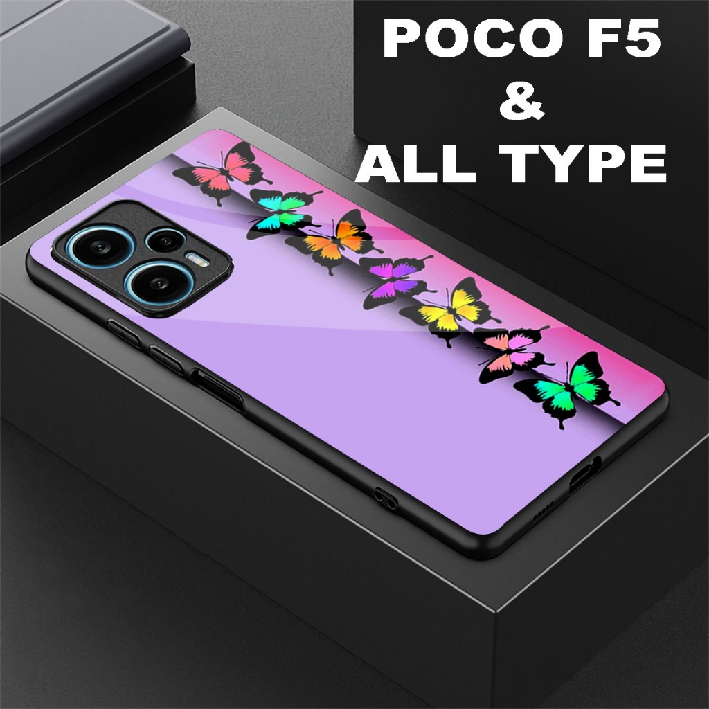 Softcase glossy p0co F5 และ All Type (cs29-butterfly motif) F1 F2 pro F3 F4-F4 GT F5 Pro x3 x5 M5S M