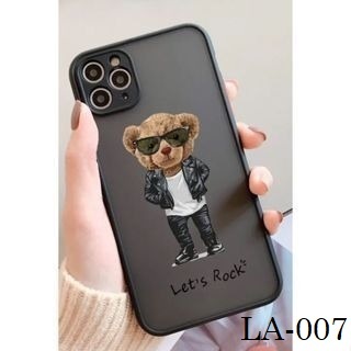 La-007 CASE BUMPER SERIES BEAR COOL OPPO RENO 4 RENO 5 RENO 4F RENO 5F RENO 6 RENO 7 5G