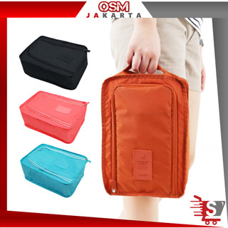 OSM JKT H6089 Shoes Pouch Travel / Tas Penyimpanan Sepatu Lipat / Shoes Bag Organizer / Sepatu Sandal Pouch Traveling Serbaguna