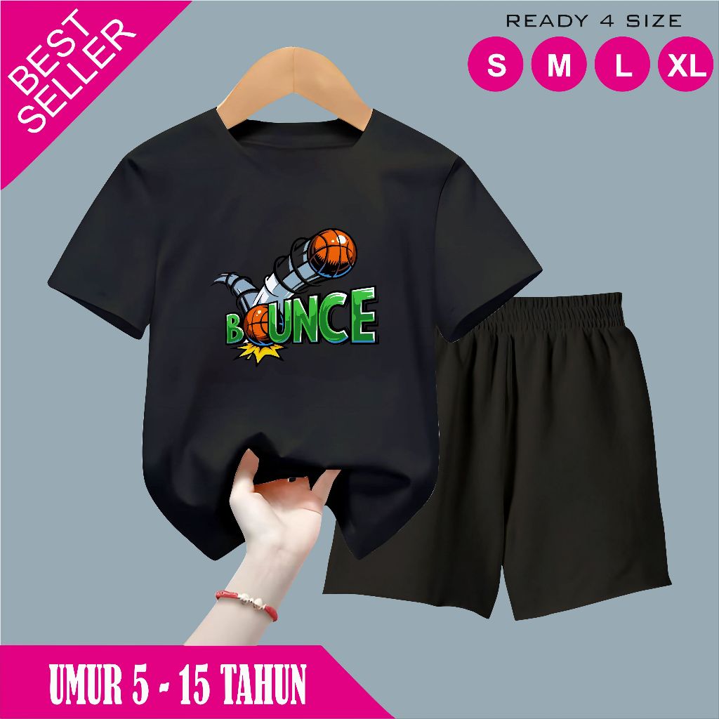 BOUNCE Pattern กางเกงขาสั้นเด็ก อายุ 5-15 ปี