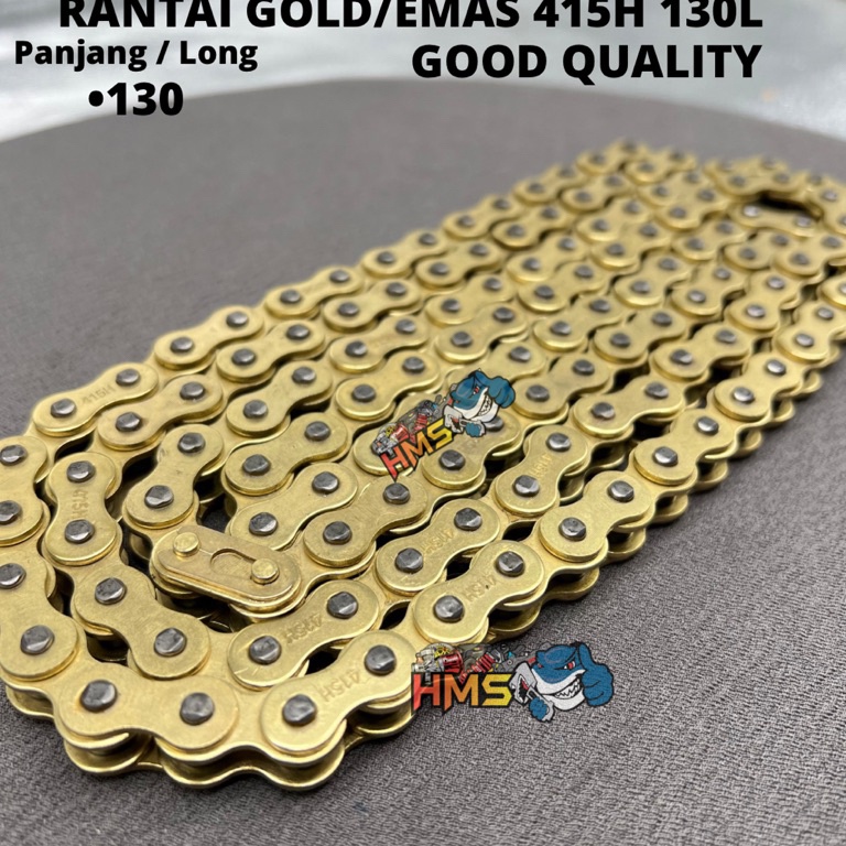 IMMEDIATELY ORDER Thai Gold 415 130L Chain ทําได้ Thin Sss 415 Gear - Thin 415 130 Gold Thai Chain