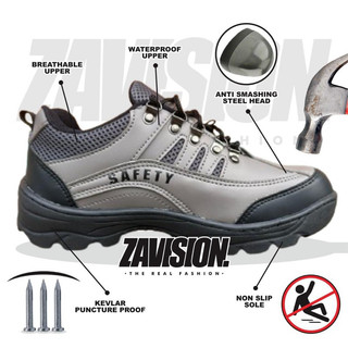 ZAVISION sepatu safety ujung besi sepatu proyek sepatu gunung sepatu adventur size 38-44 Z-18