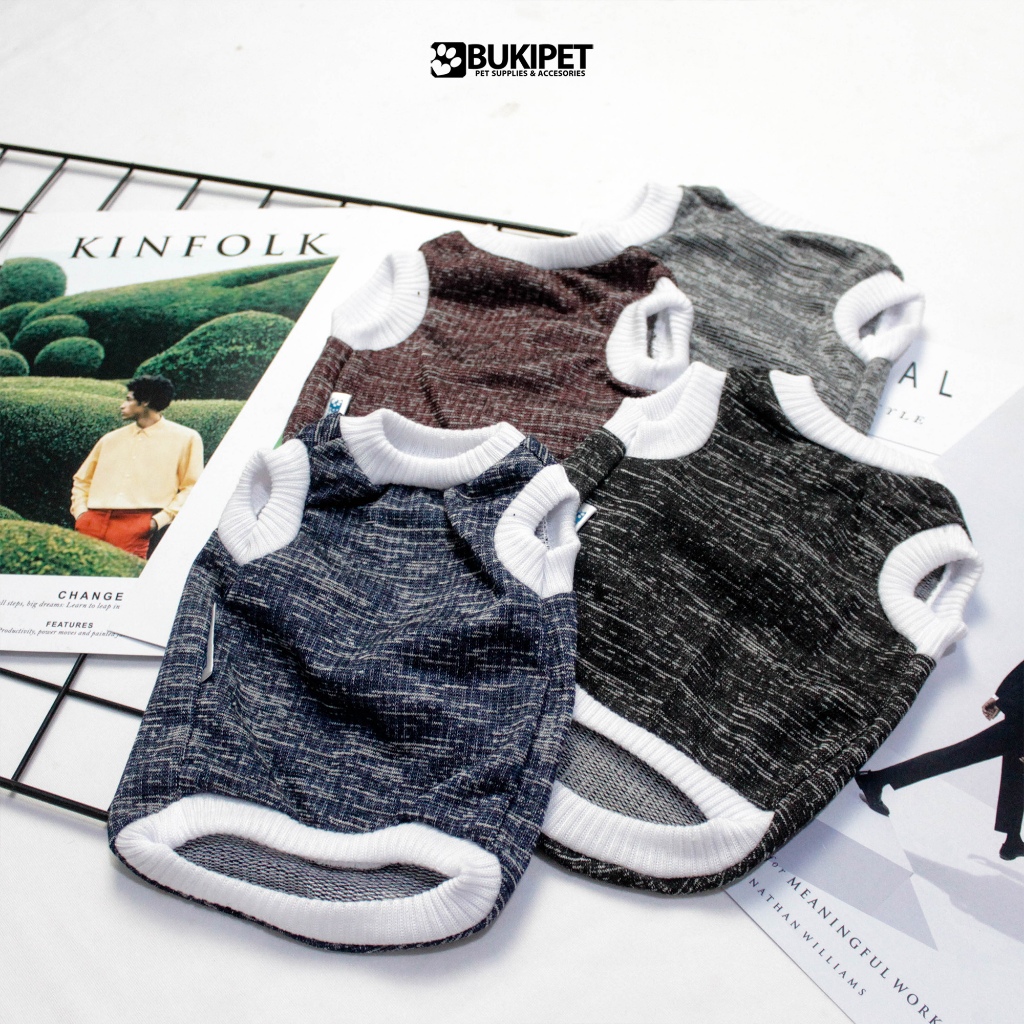 RK เสื้อผ้าสุนัขและแมวน่ารักสําหรับเด็กชายและเด็กหญิง - BUKIPET ZERO TANK SERIES
