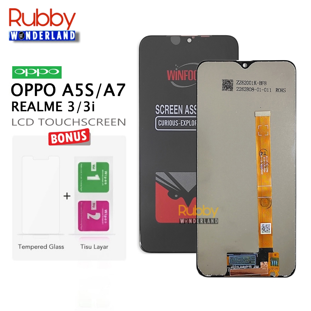 ของแท้ รับประกัน หน้าจอสัมผัส Lcd สําหรับ Oppo A5S A7 Realme 3 3i