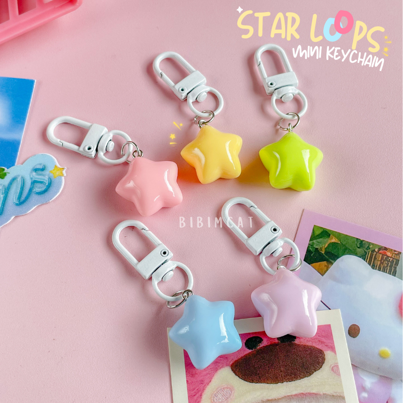 GANTUNGAN Fruit Loops Mini Keychain Star / พวงกุญแจน่ารัก