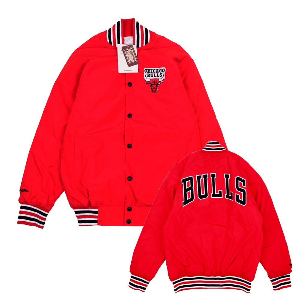 Bulls VARSITY JACKET FULL EMBROIDERED CHICAGO BULLS VINTAGE VARSITY JACKET