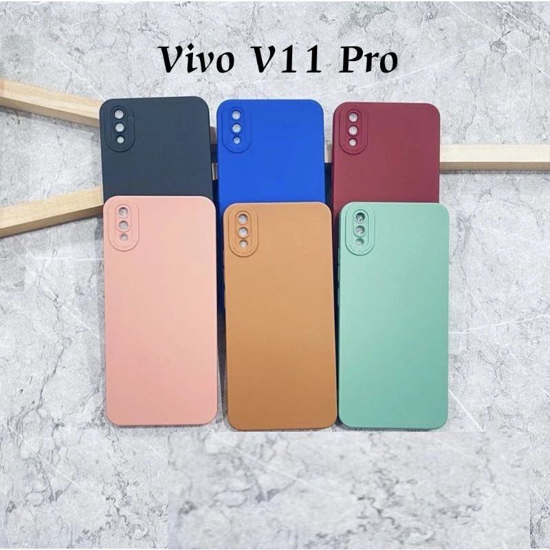 Slikon SOFTCASE CASE MACAROON VIVO 11 PRO CASING PRO CAMERA MATTE TPU