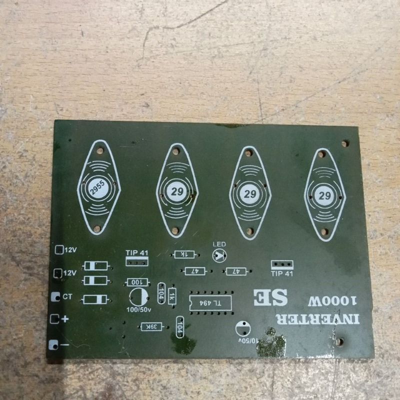 อินเวอร์เตอร์ Pcb 500 w. 1000w ใช้ 4 tr jengkol
