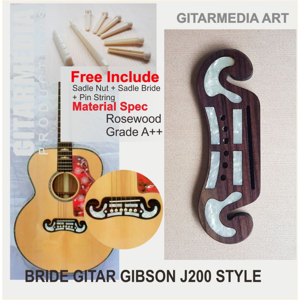 Gibson j200 สะพานสายกีตาร์อะคูสติก - j200 gibson