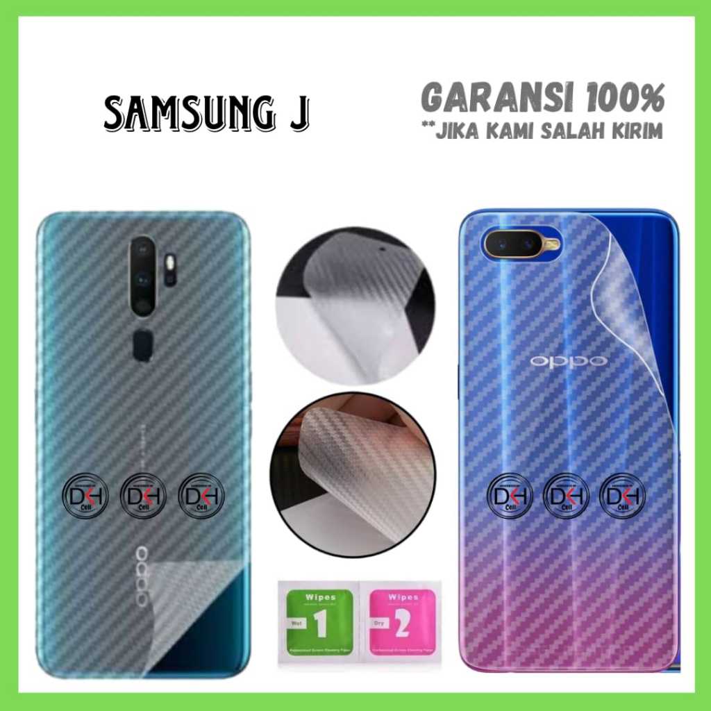GARSKIN COVER SKIN CARBON SAMSUNG J1 J2 J3 J4 J5 J6 J7 J8 ACE PRO GRAND PRIME PLUS CORE