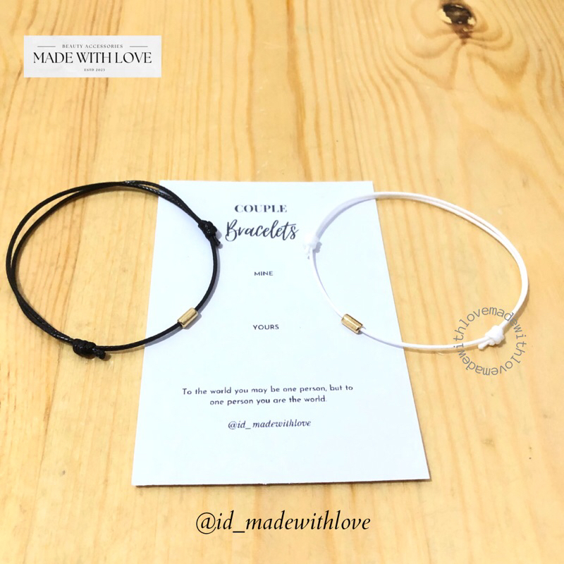 COUPLE BRACELET - SPACER PIPE | COUPLE BRACELET | Couple Bracelets | มากิวไทยรัก | MWL10